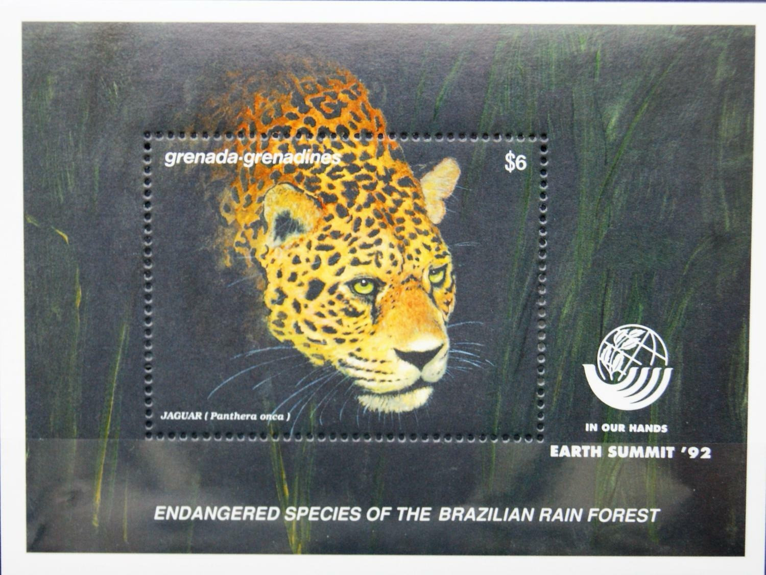 Grenada 1992 Animals Jaguar Wild Cats M/S MNH