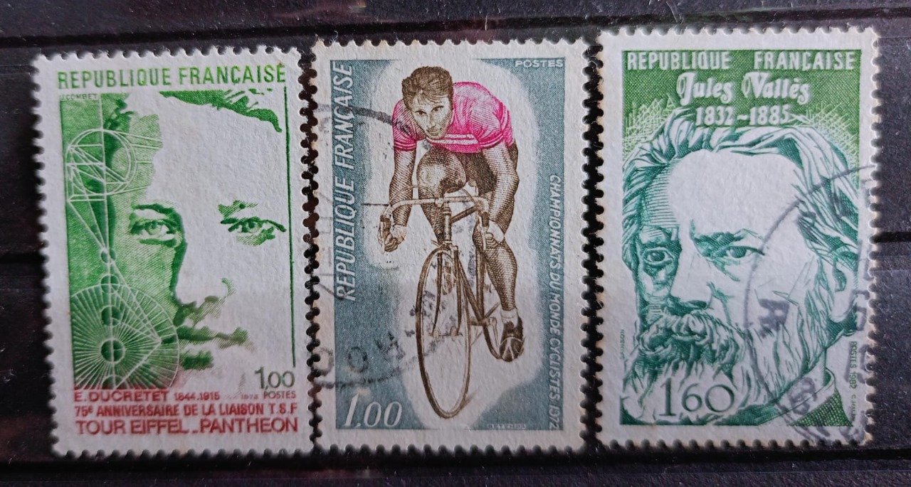 France 90's Stamps 3V Used Set