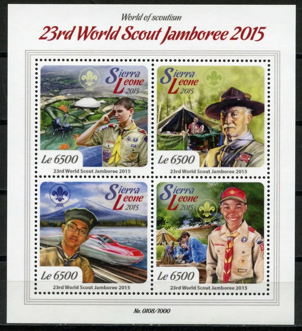 Sierra Leone 2015 Scout M/S MNH