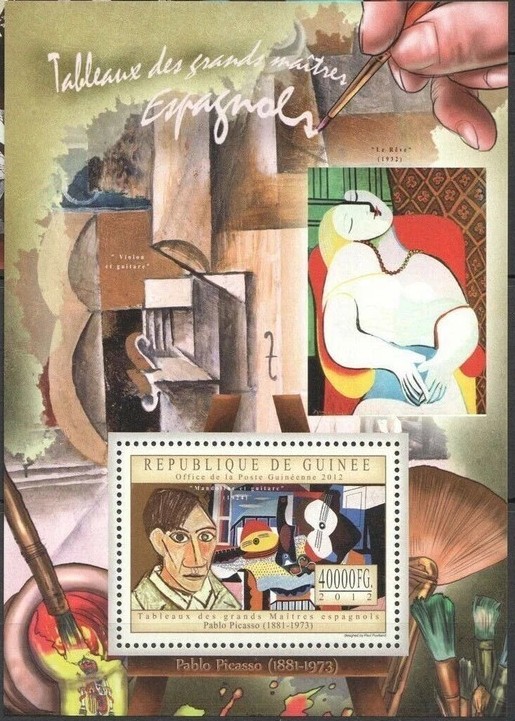 Guinee 2012 Great Masters Pablo Picasso M/S MNH