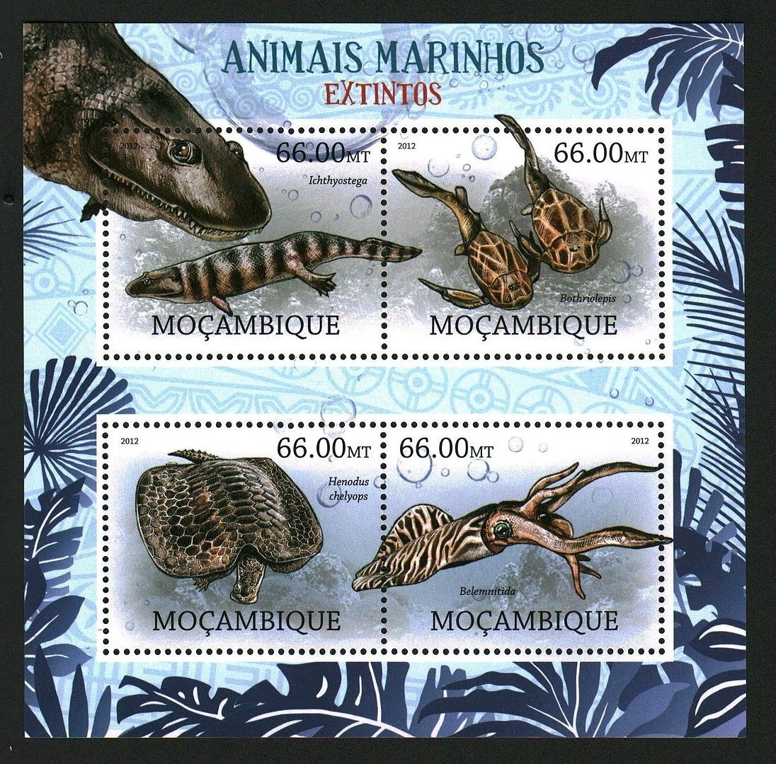Mozambique 2012 Marine Animals M/S MNH