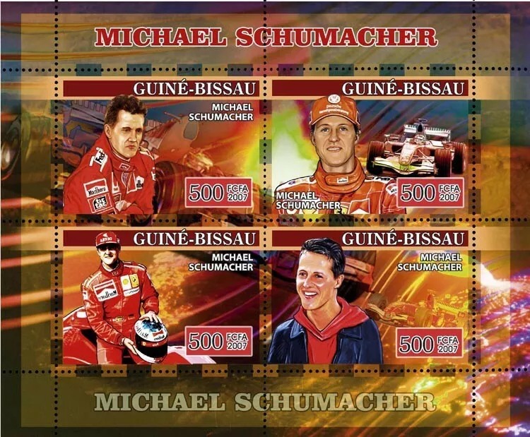 Guinea Bissau 2007 Formula Michael Schumacher M/S MNH - 225 + PP