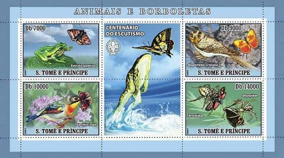 Sao Tome 2007 Animals Birds M/S HMN