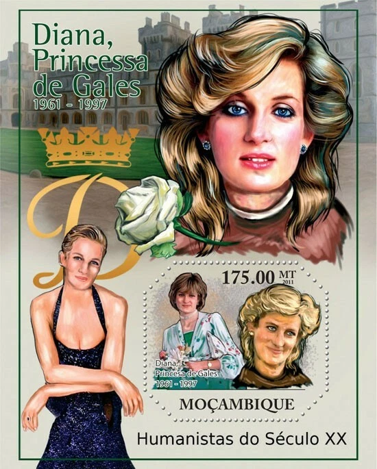 Mozambique 2011 Princes Diana M/S MNH