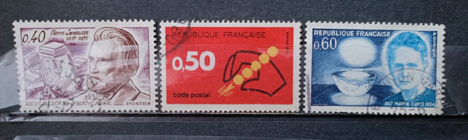 France 90's Stamps 3V Used Set