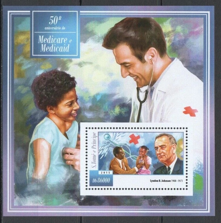 Sao tome 2015 Red Cross Medicine M/S MNH