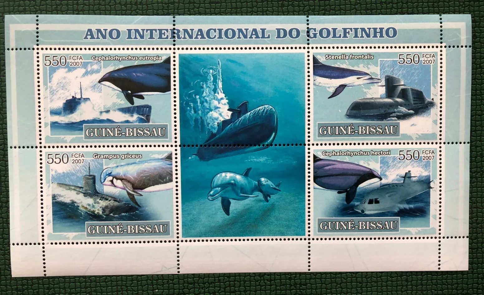 Guinea Bissau 2007 Dolphin Year & Submarines M/S MNH