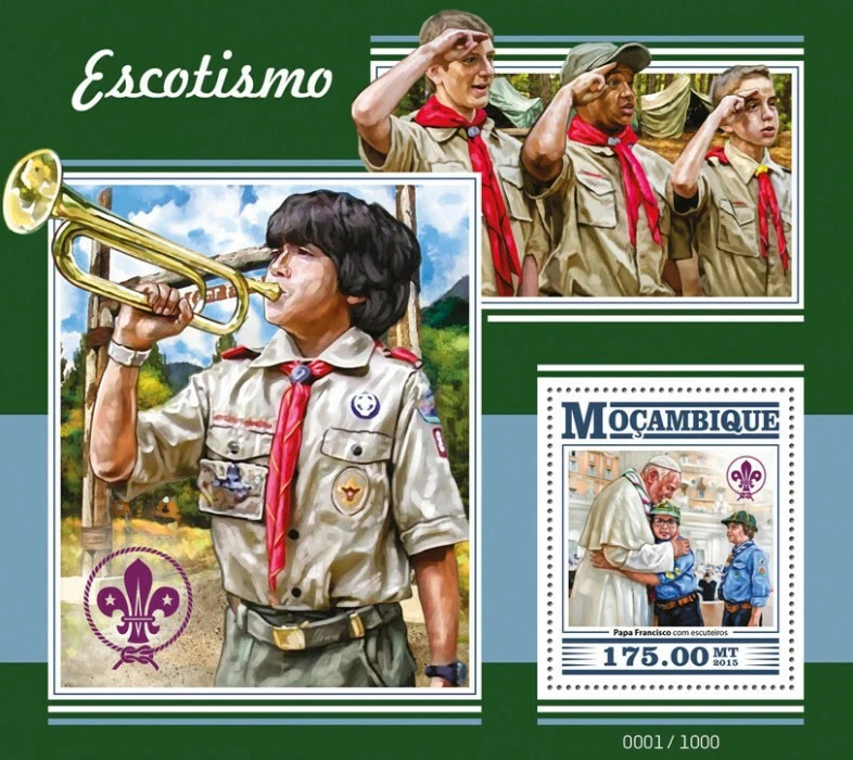 Mozambique 2015 Scout M/S MNH