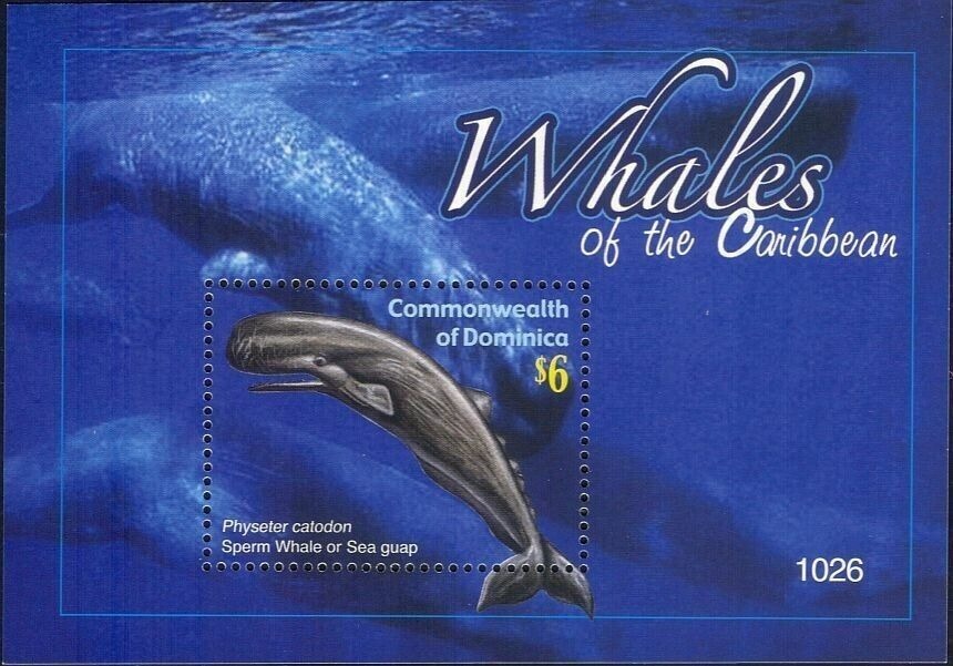 Dominica 2010 Whales Marine Life M/S MNH