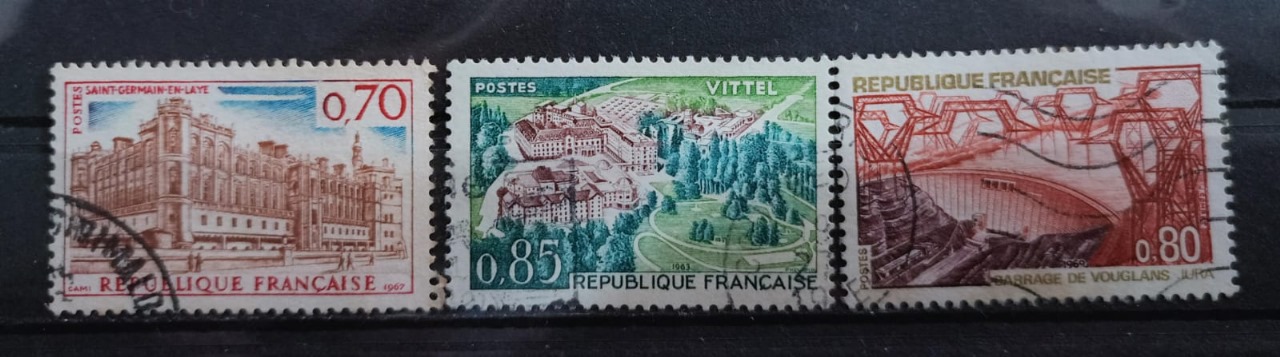 France 90's Stamps 3V Used Set