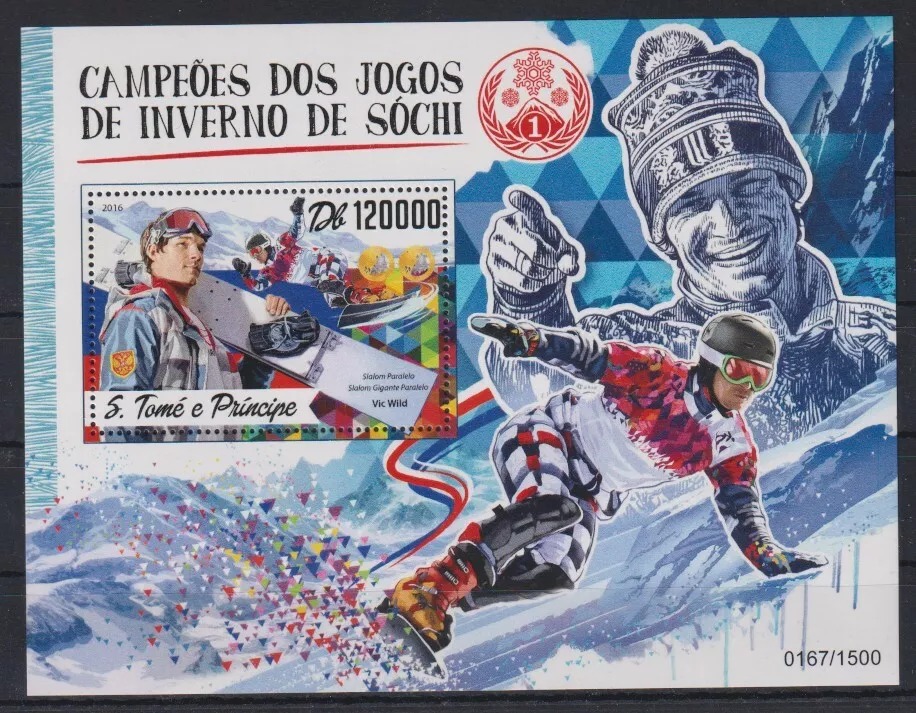 Sao Tome 2016 Olympics Winter Sports Stamps M/S MNH