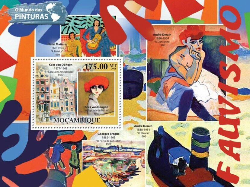 Mozambique 2011 Kees van Dongen Painting M/S MNH