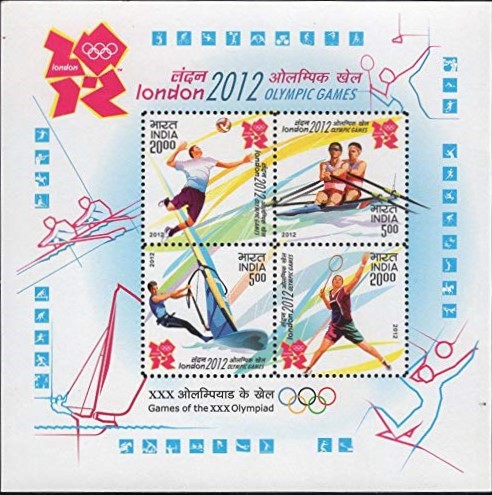 India 2012 Olympic Games Miniature Sheet MNH