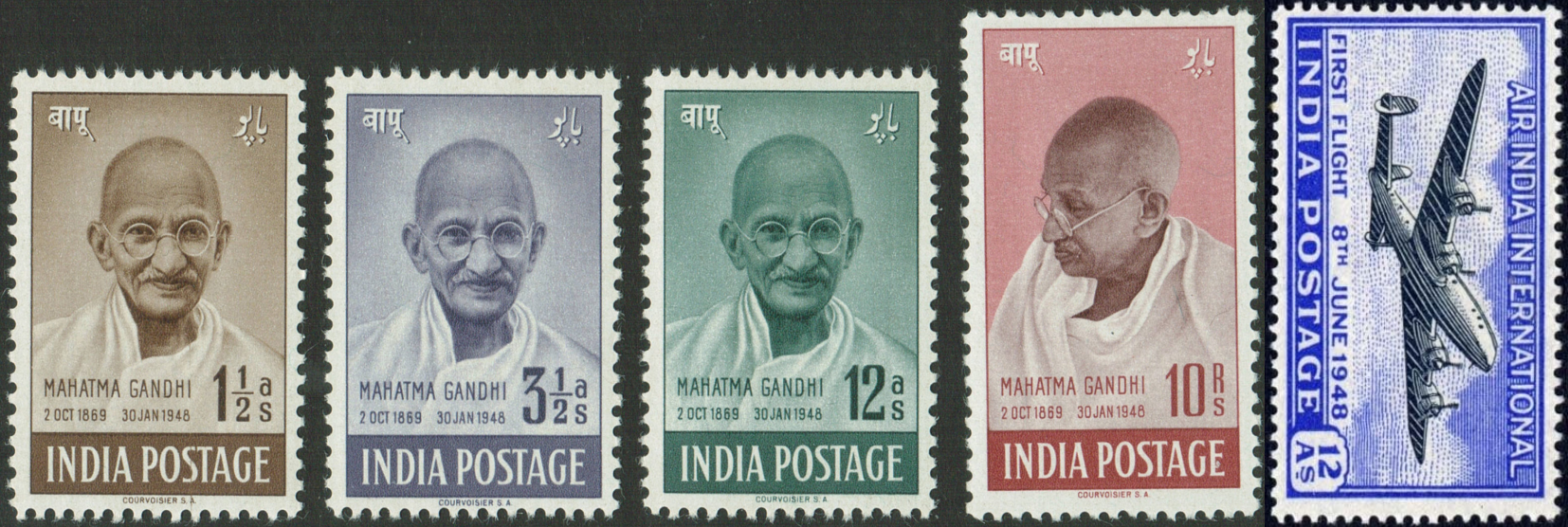 India 1948 Year Pack Complete Set MNH