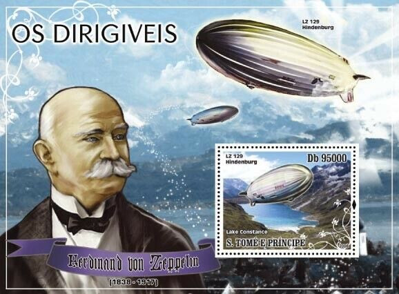 Sao Tome 2008 F. von Zeppelin M/S MNH