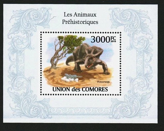Comoros 2010 Prehistoric Animals Dinosaurs M/S MNH