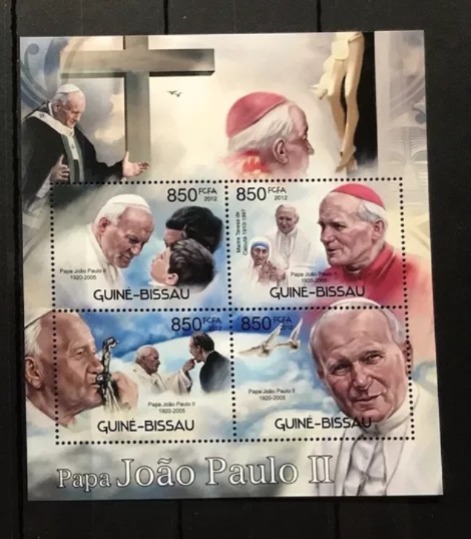 Guinea Bissau 2012 Pope John Paul II M/S MNH