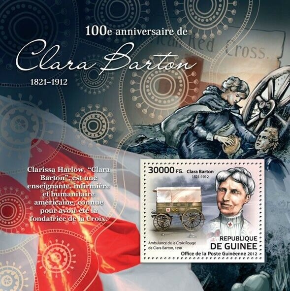 Guinee 2012 Clara Barton Red Cross M/S MNH