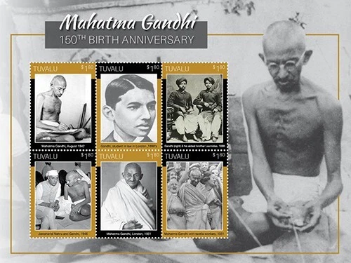Tuvalu 2020 Mahatma Gandhi M/S MNH