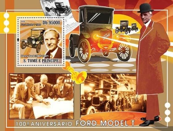 Sao Tome 2008 Henry Ford Model M/S MNH