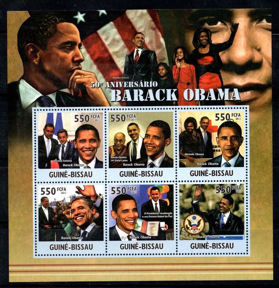 Guinea Bissau 2011 Barack Obama M/S HMN
