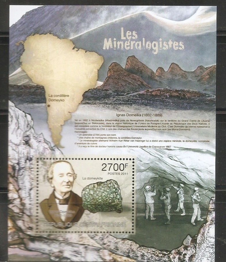 Central Africa 2011 Minerals Mineralogist M/S MNH