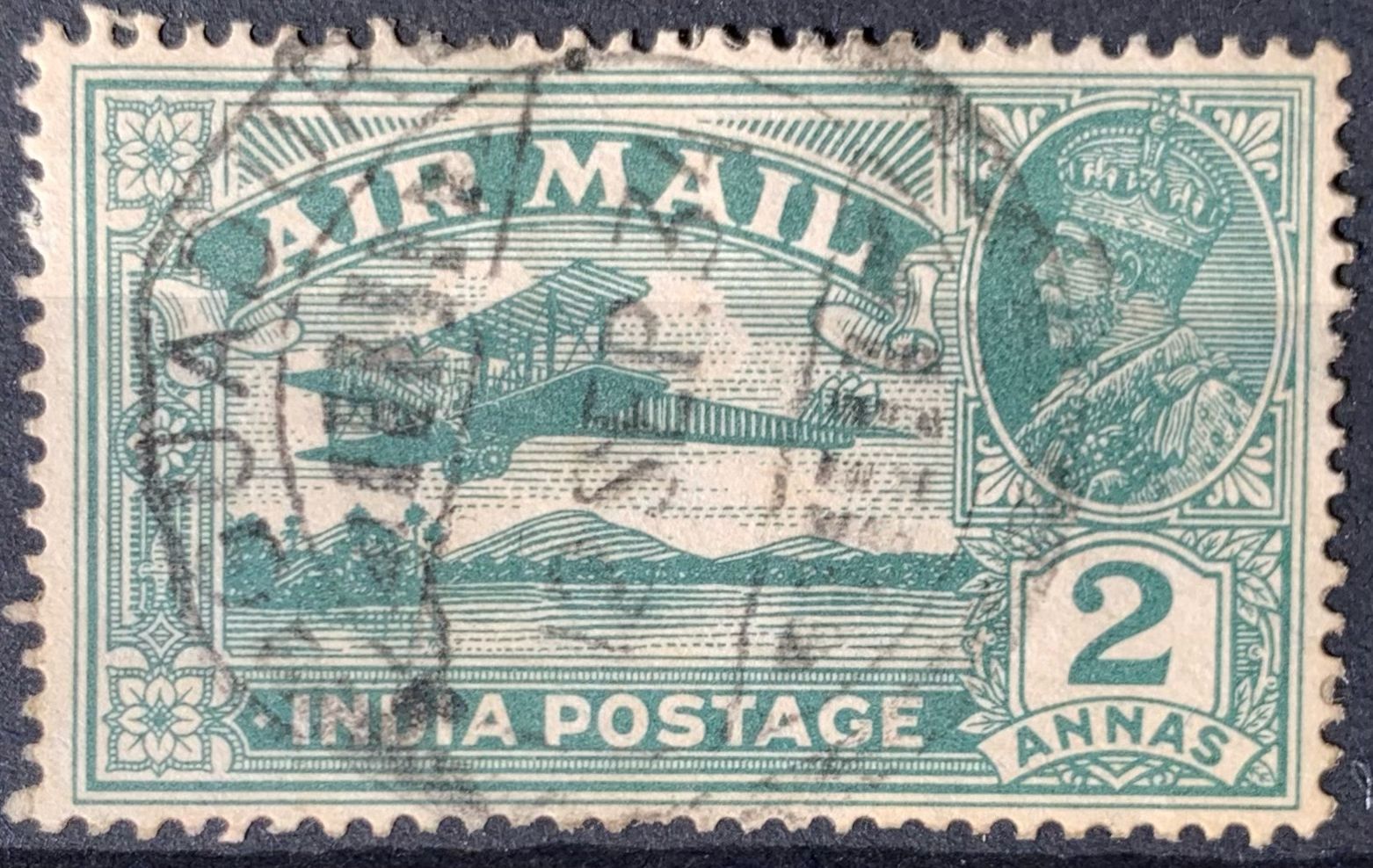 India 1929 KGV 2a Used Abroad in GUADUR Fine Cancelled