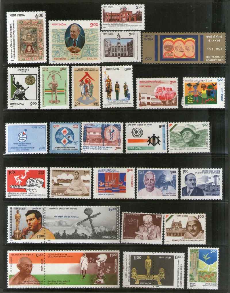 India 1994 Year Pack Complete Set MNH
