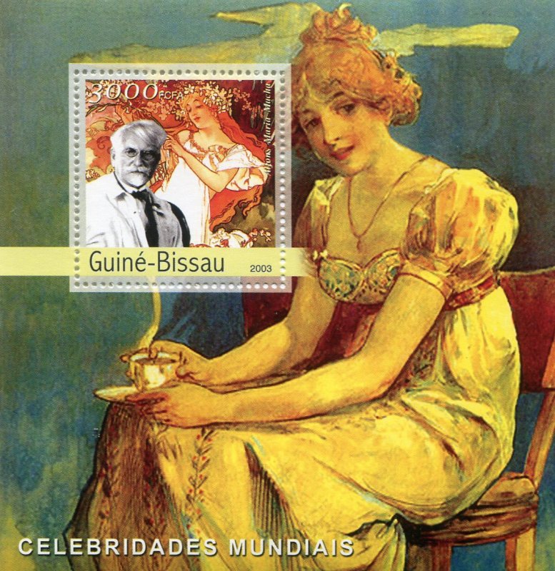 Guinea Bissau 2003 Macha Painting Stamp M/S MNH
