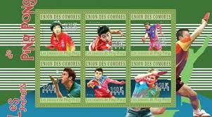 Comoros 2010 Ping Pong Tennis Stamp M/S MNH