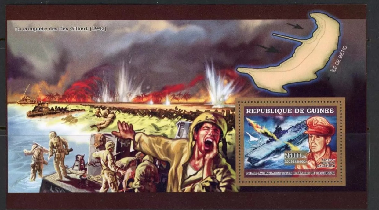 Guinee 2006 Pacific War Gilbert Isles Conquest Macarthur M/S MNH