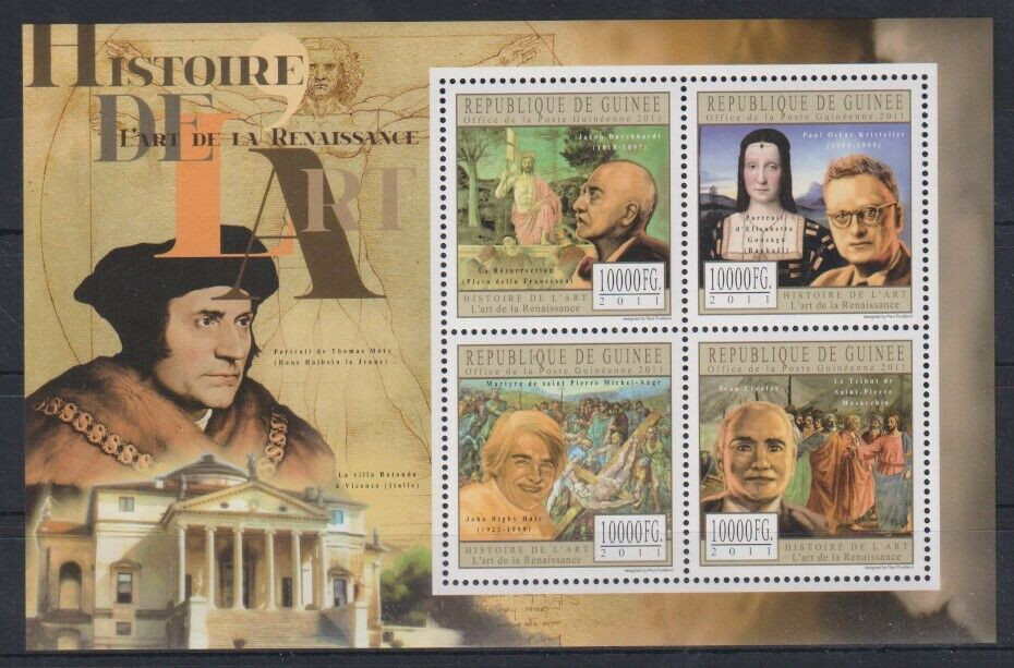 Guinee 2011 Paintings Art Historical Portrait De Thomas Mote M/S MNH