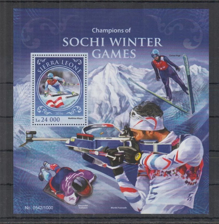 Sierra Leone 2016 Sochi M/S MNH