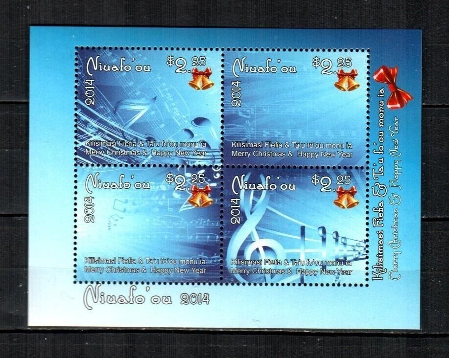 Niufoou 2014 Christmas Music M/S MNH