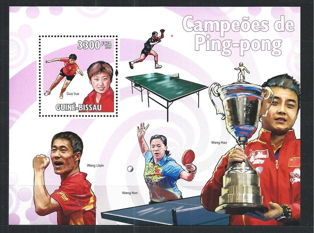 Guinea Bissau 2009 Ping Pong Champions M/S MNH