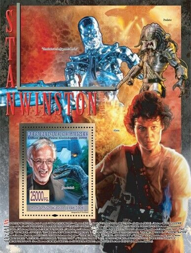 Guinee 2008 Stan Winston M/S MNH