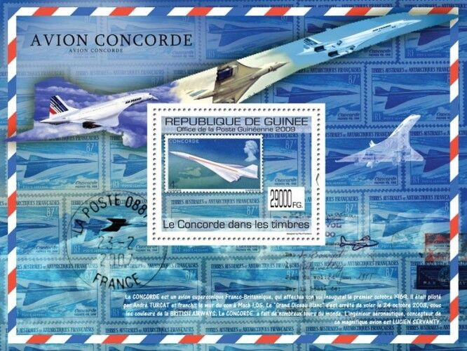 Guinee 2009 Concorde Aviation M/S MNH