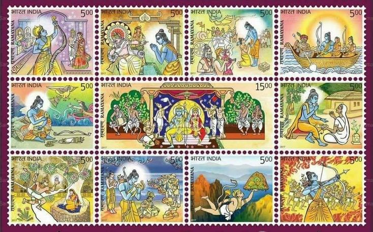 India 2017 Ramayana Setenant MNH