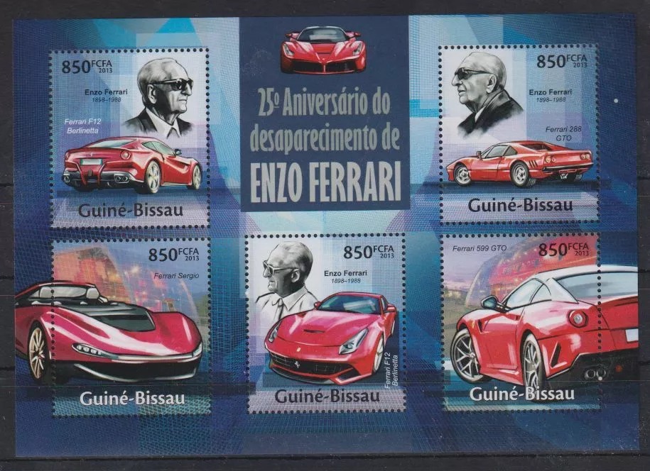 Guinea Bissau 2013 Cars M/S MNH