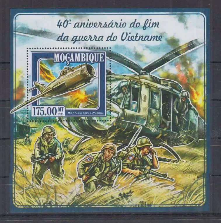 Mozambique 2015 Militarie Vietnam M/S MNH