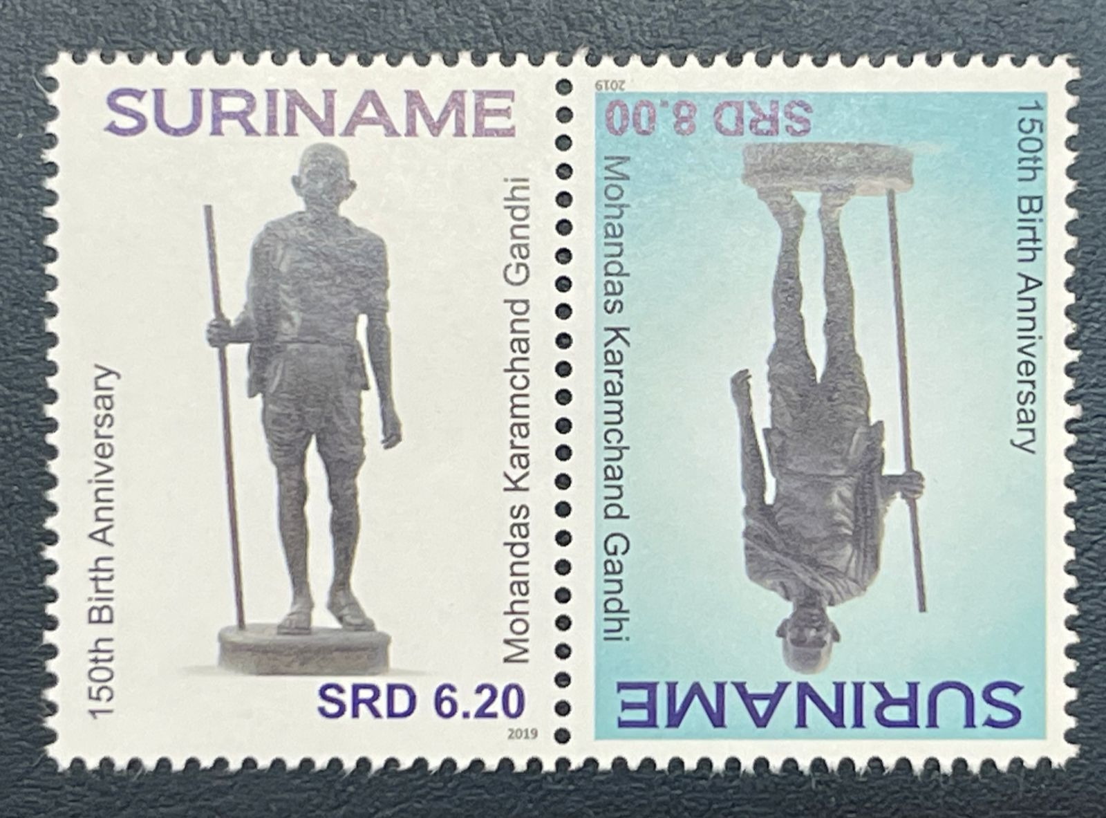 Suriname 2019 150th Anniversary of Mahatma Gandhi 2v set MNH