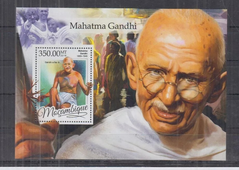 Mozambique 2016 Mahatama Gandhi M/S MNH