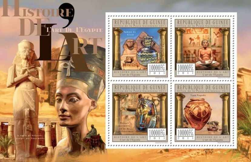 Guinee 2011 Art of Egypt M/S MNH