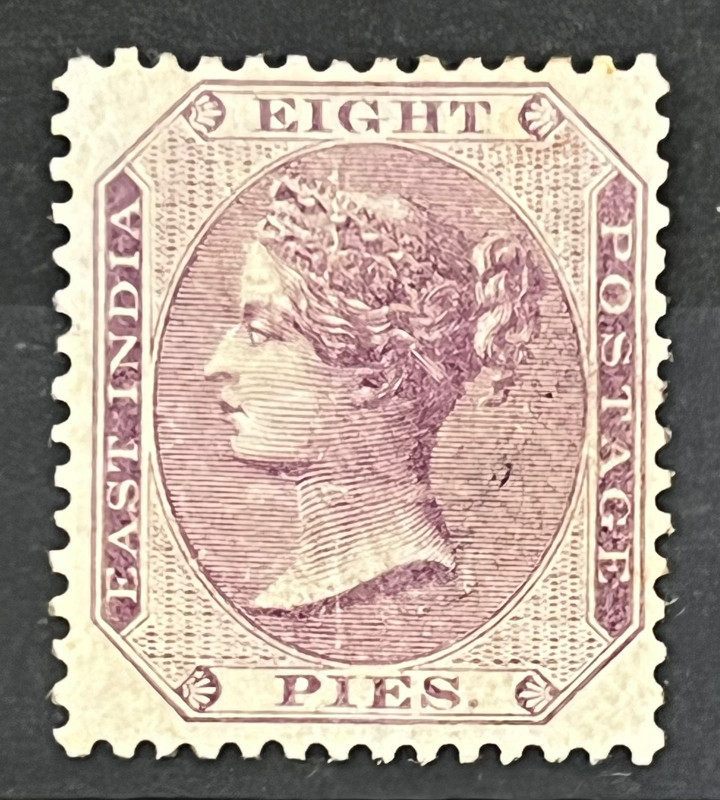 India 1860 QV East India NO WATERMARK SG 53 Mauve Mint SG Cat Val £200