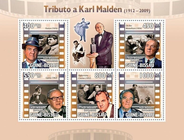 Guinea Bissau 2009 Karl Malden M/S MNH