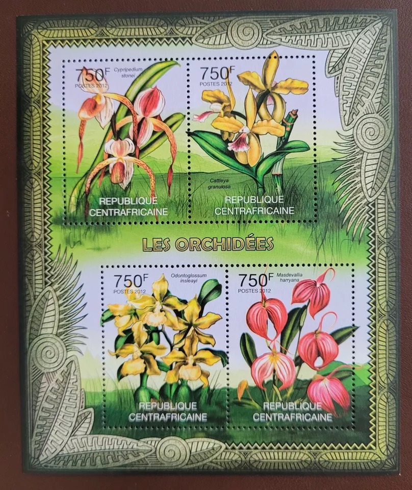 Central Africa 2012 Flowers M/S MNH