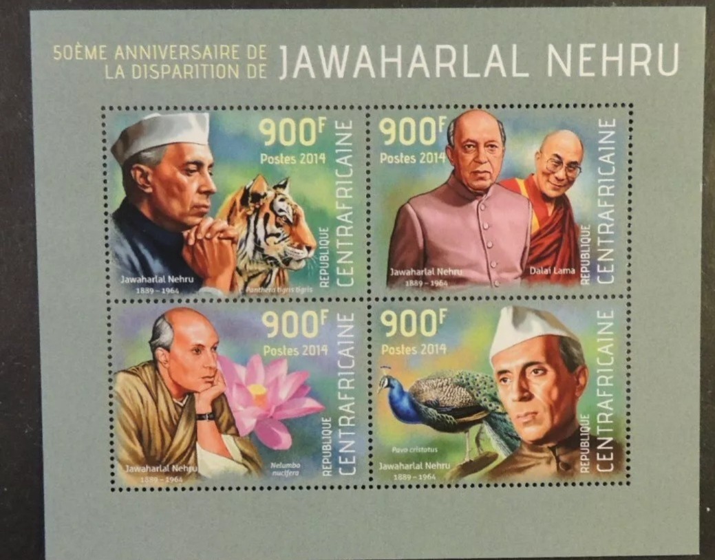 Central Africa 2014 Mahatma Gandhi M/S MNH
