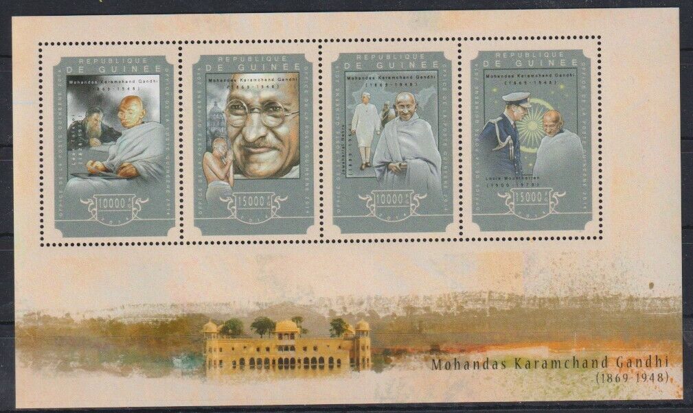 Guinea Bissau 2010 Mahatama Gandhi M/S MNH