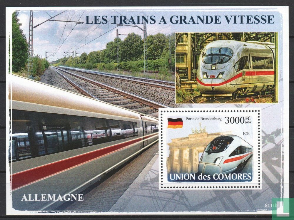 Comores 2009 Trains M/S MNH