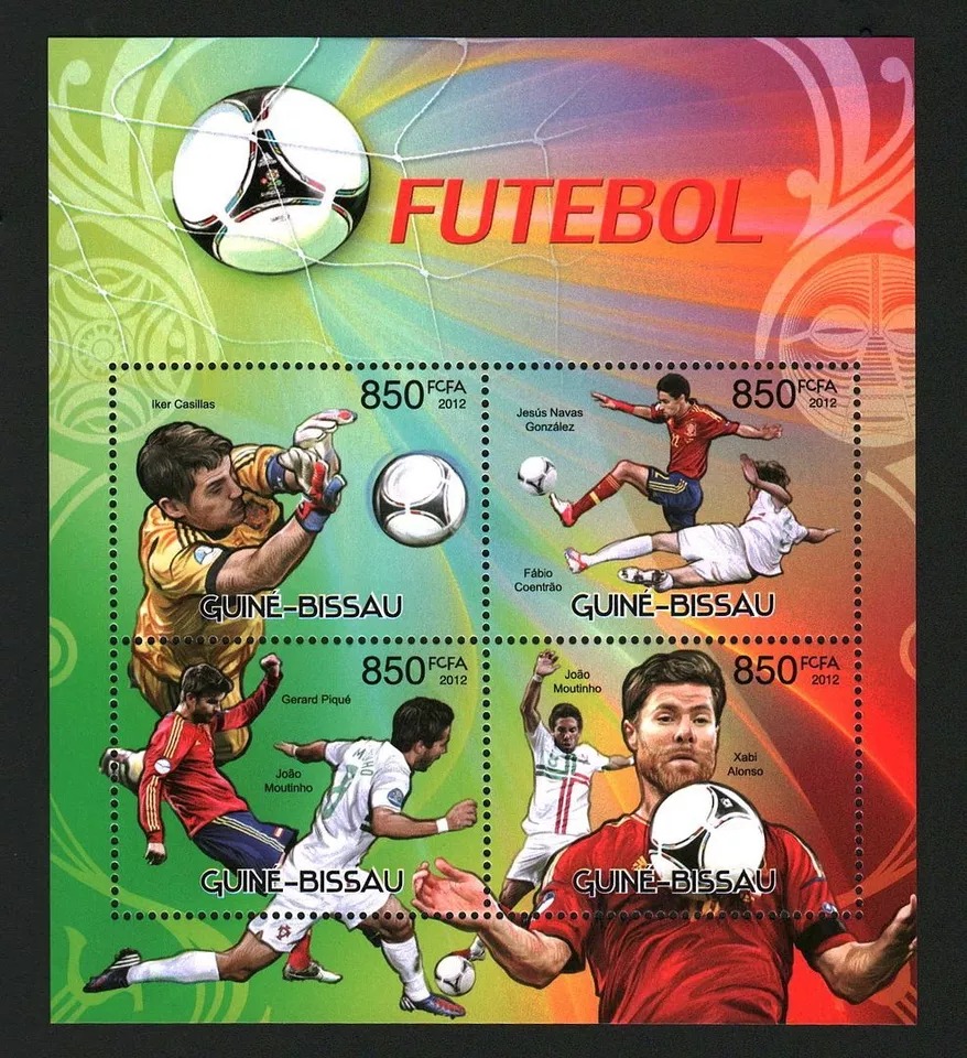 Guinea Bissau 2014 Soccer Sport Iker Casillas Football M/S MNH